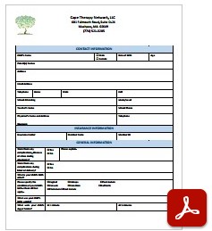 patient intake form